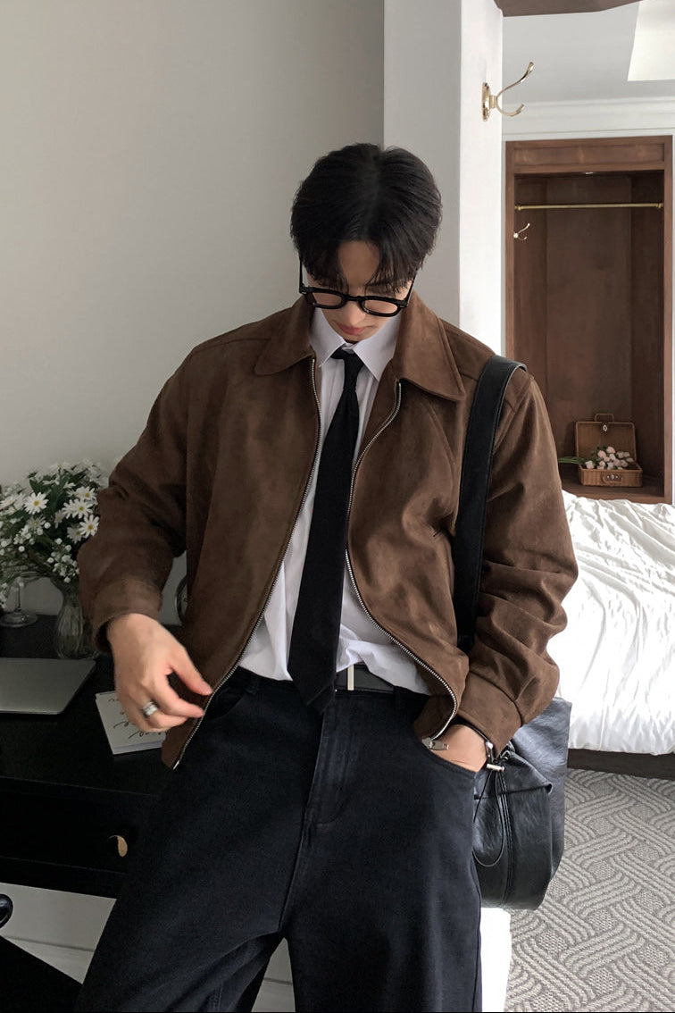 レトロスエードブルゾン10099