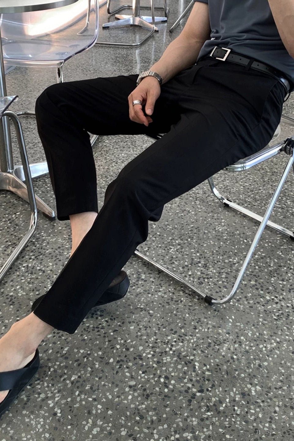 アンクルテーパードパンツ10040