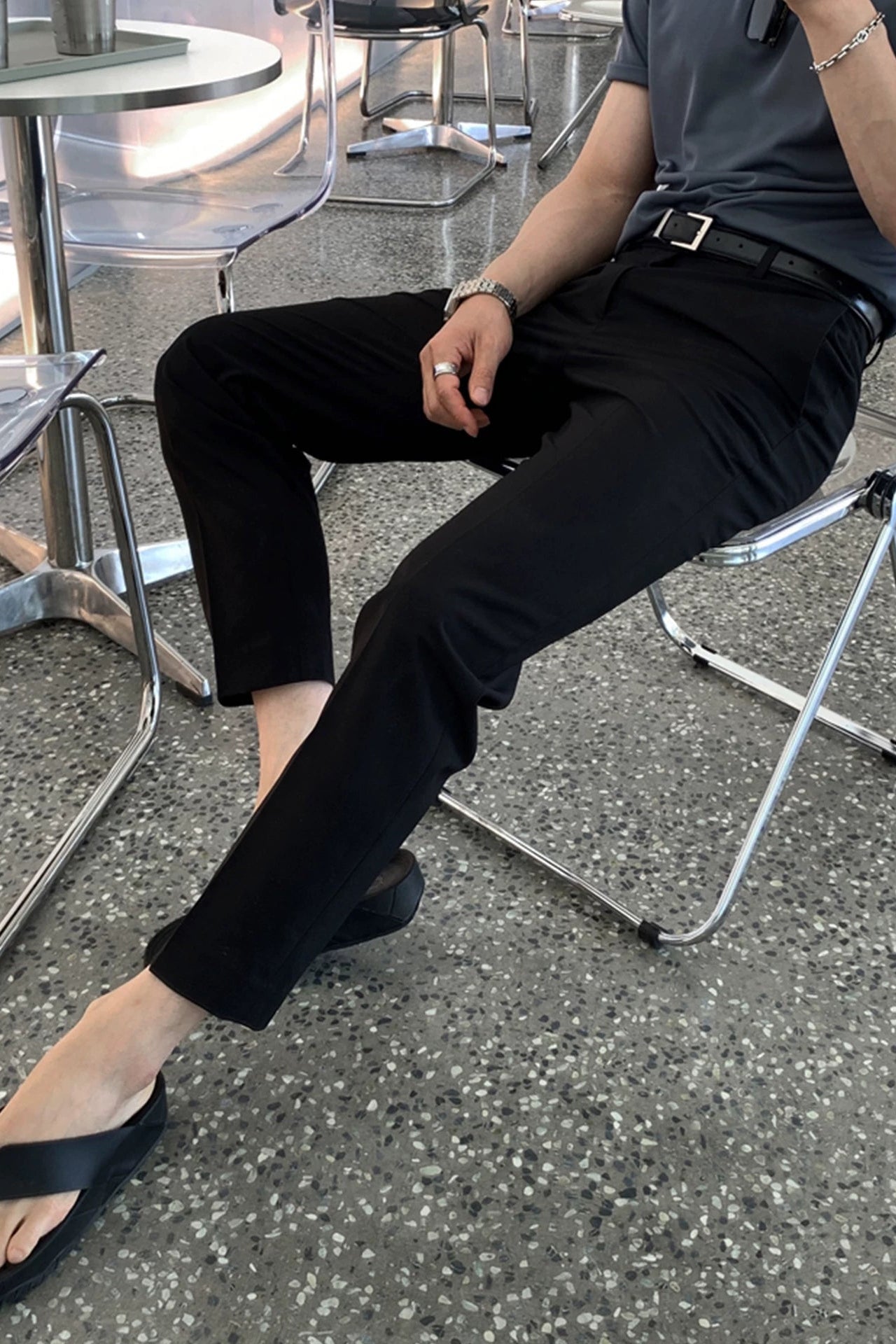 アンクルテーパードパンツ10040