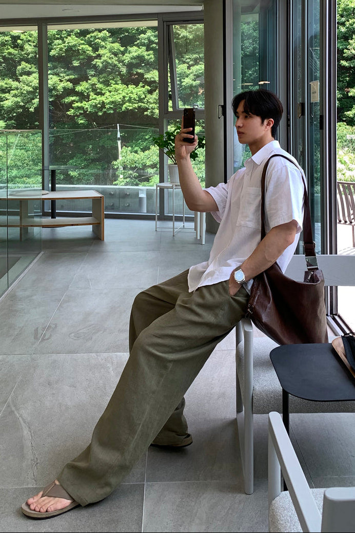 シンプルサマーシャツ10059