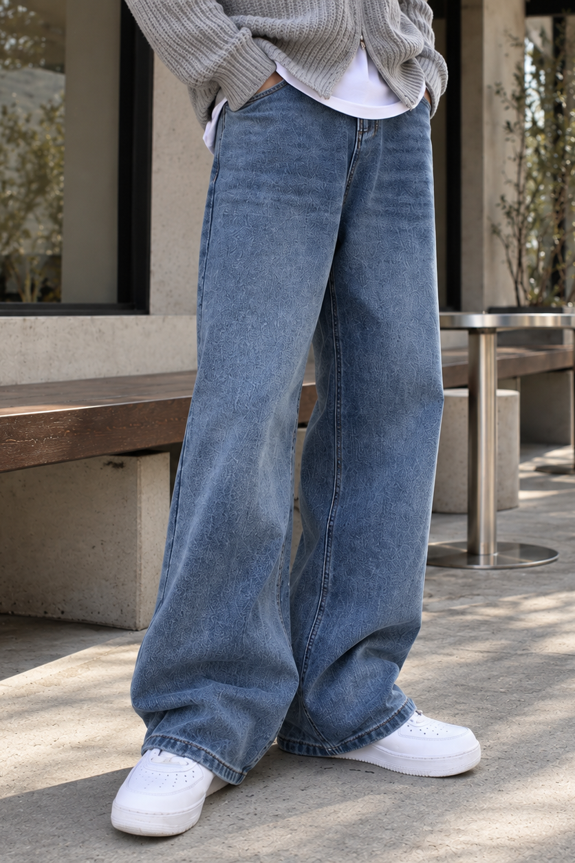 デイリーストレートデニムパンツ10101