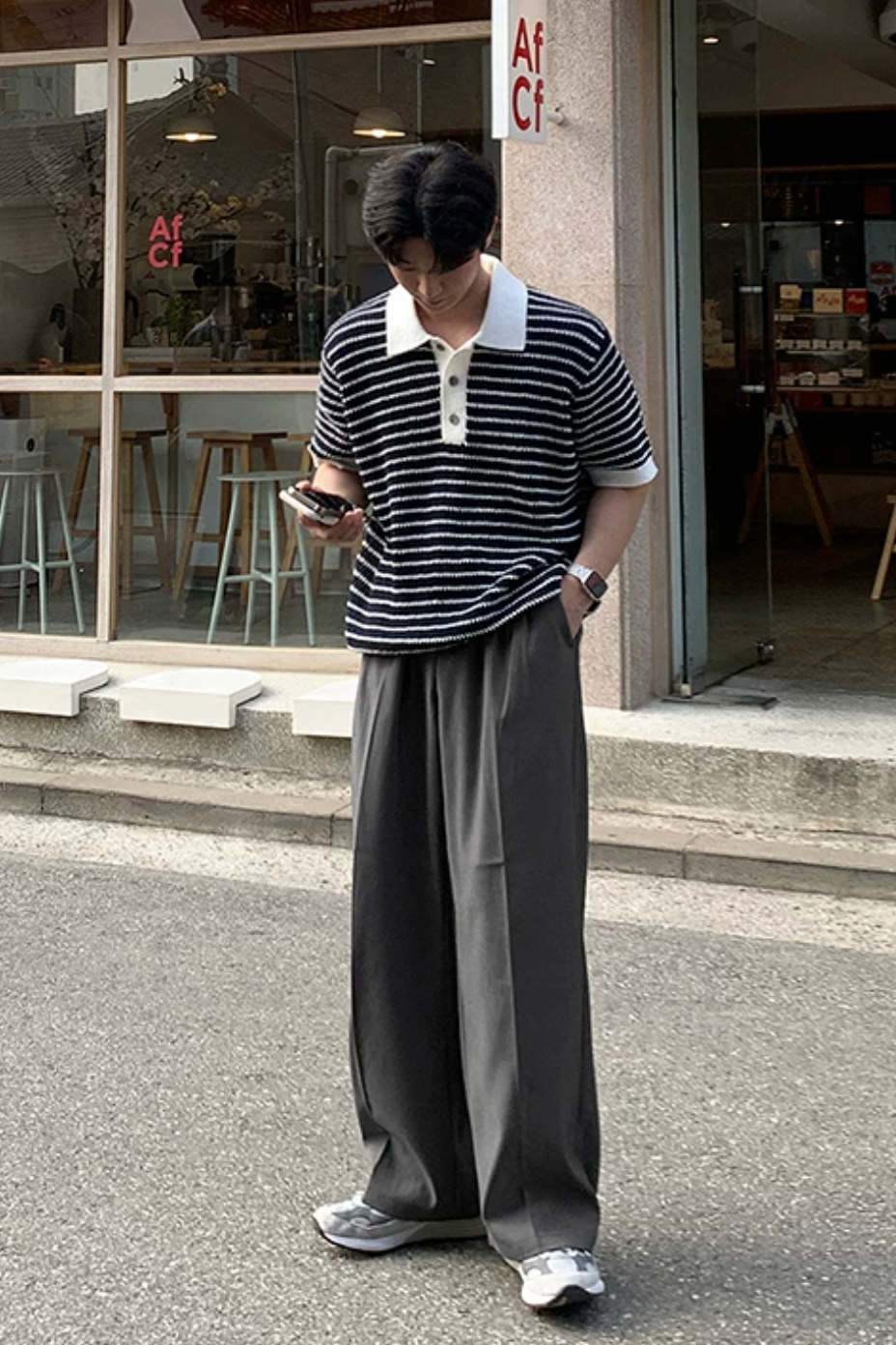 バイカラーボーダーニット10014