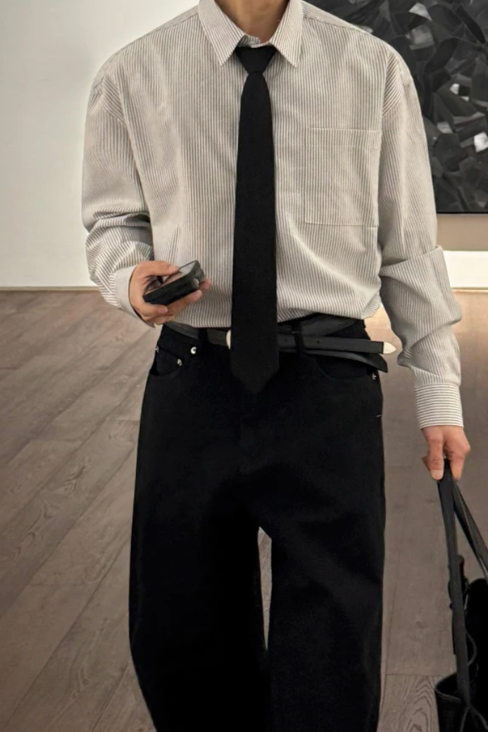ストライプクラシックシャツ10134