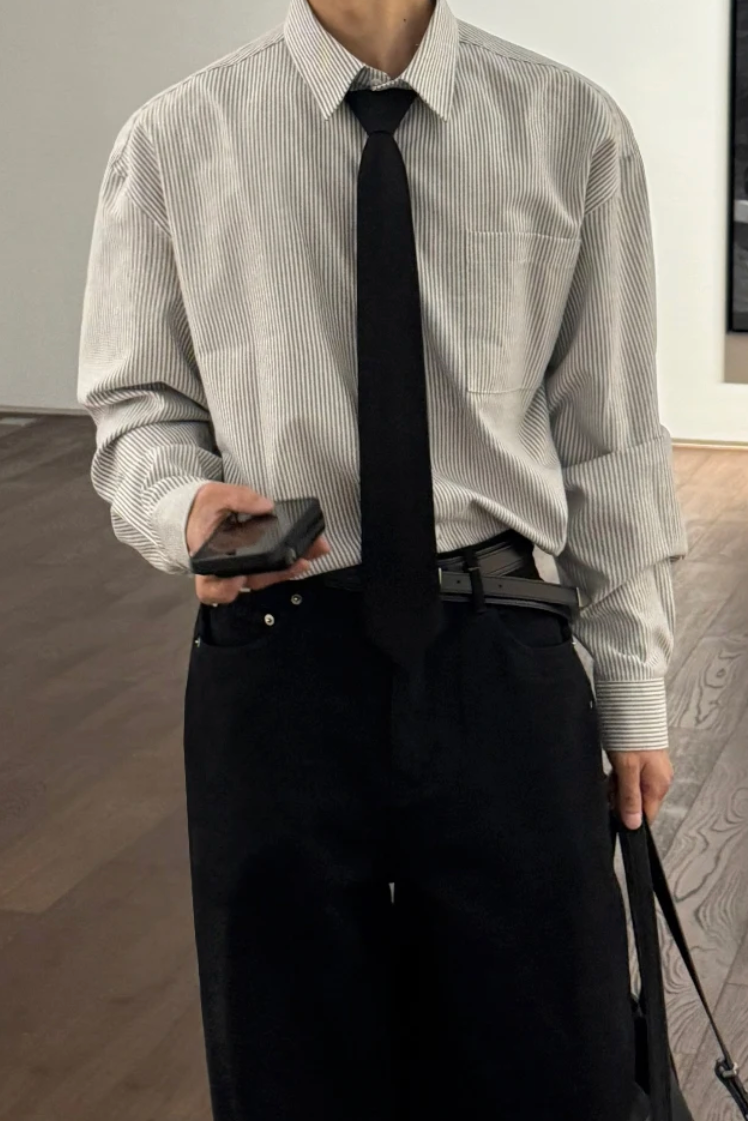 ストライプクラシックシャツ10134