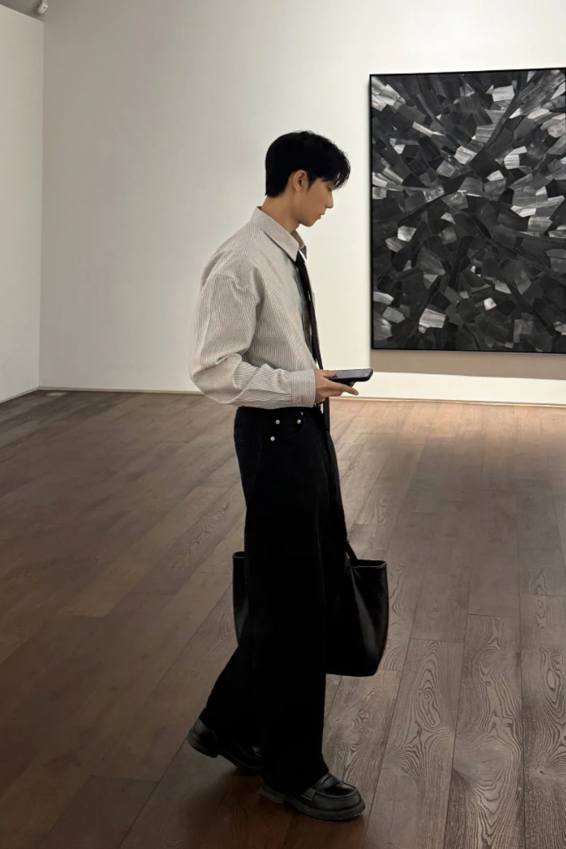 ストライプクラシックシャツ10134