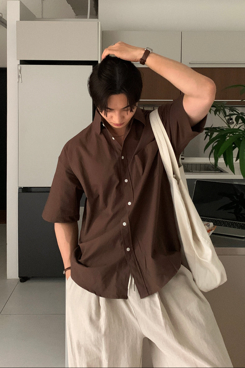 シンプルサマーシャツ10059