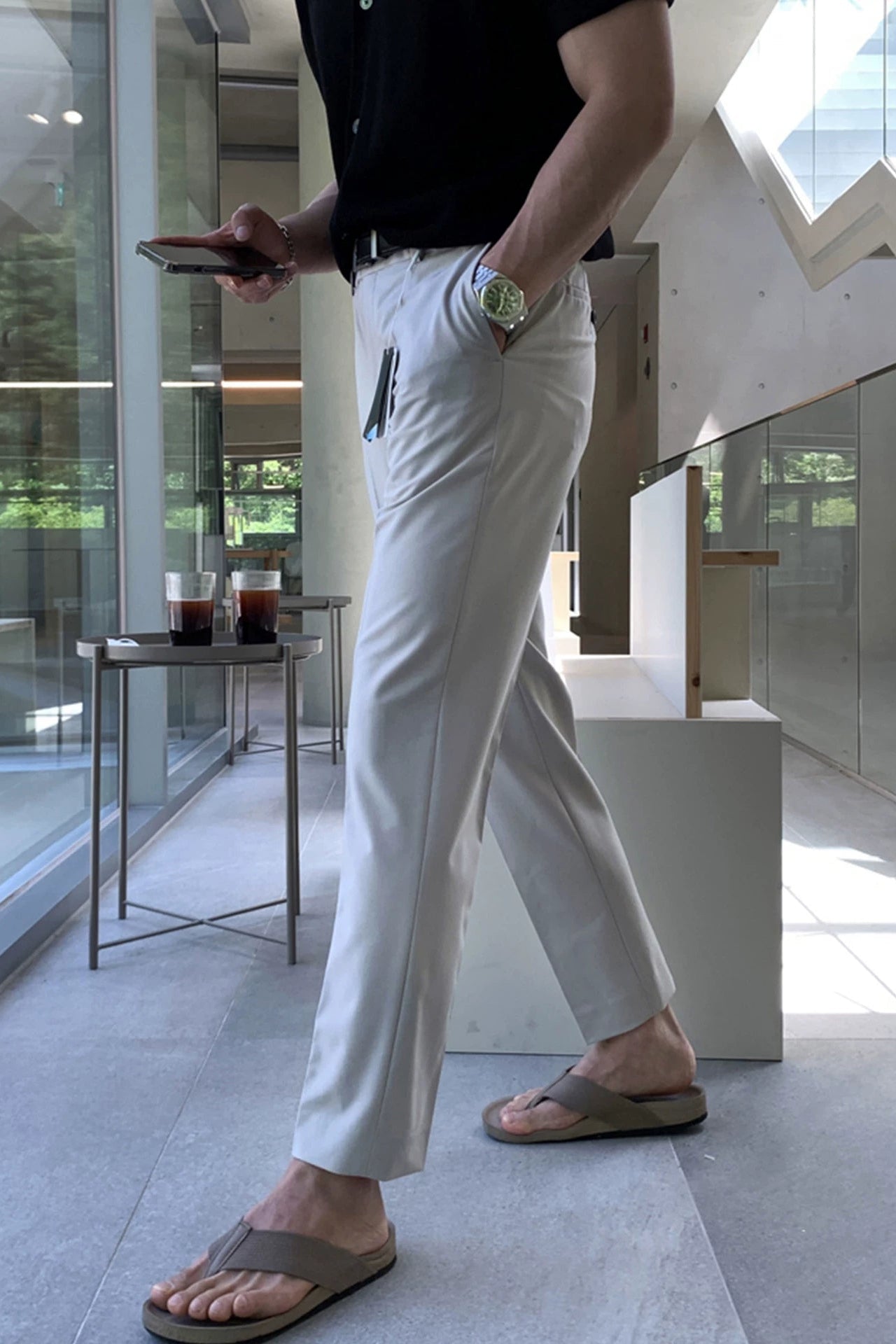 アンクルテーパードパンツ10040