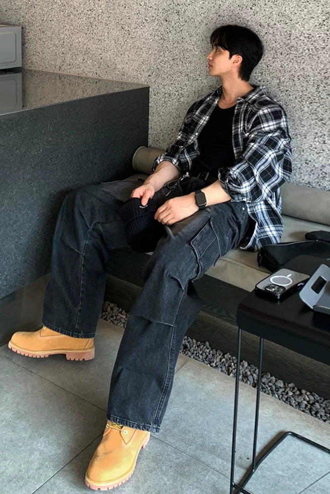 カジュアルチェックシャツ10026