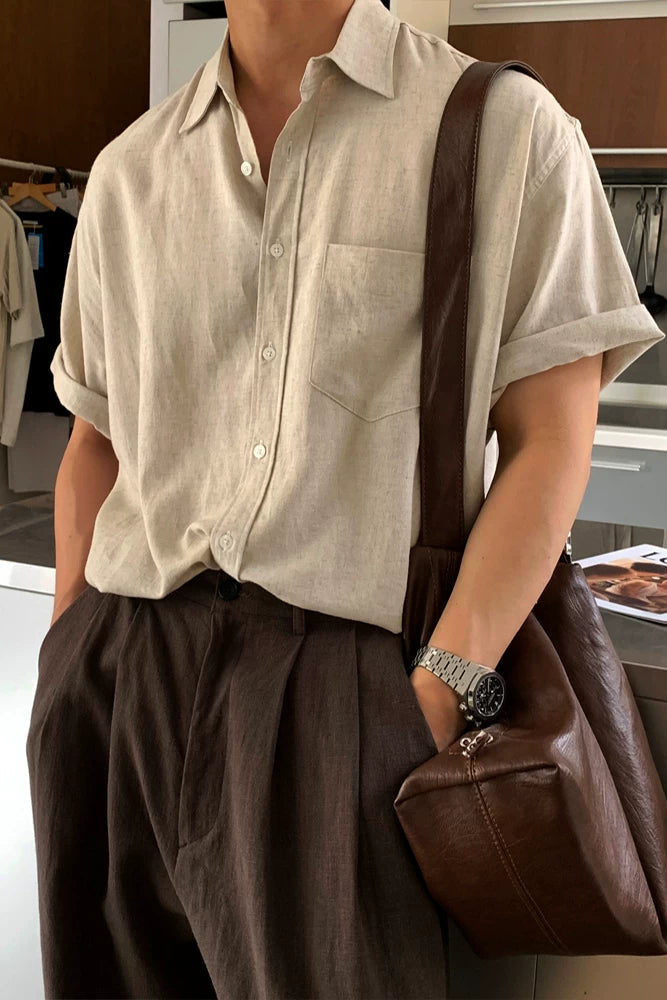 シンプルサマーシャツ10059