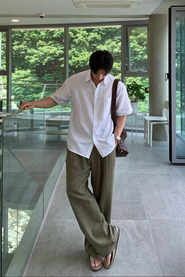 シンプルサマーシャツ10059